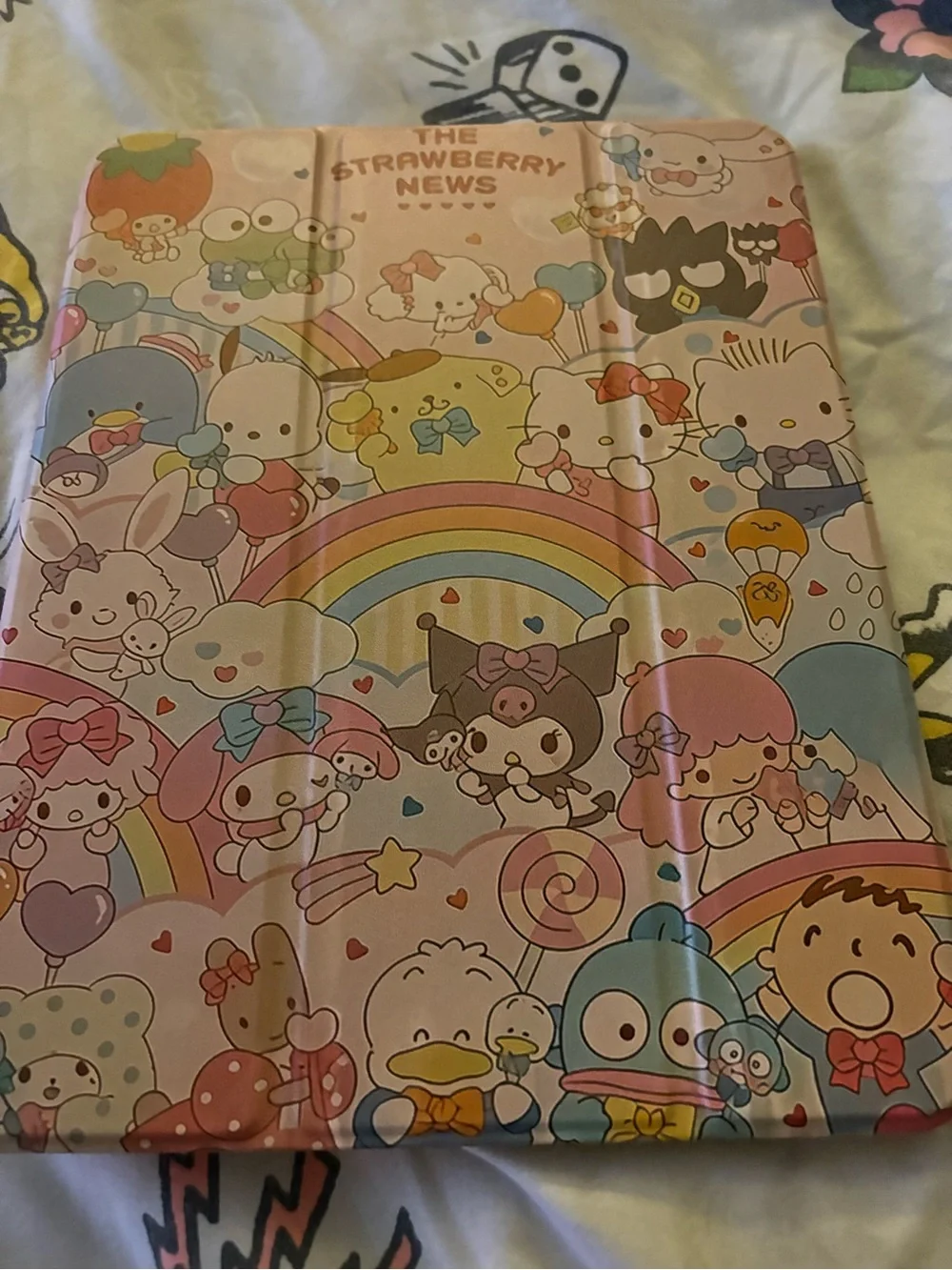 Kuromi & Sanrio Character a16  iPad cases- Pink, Purple, White